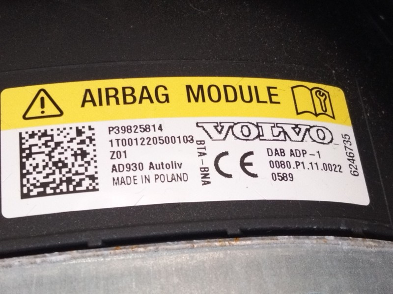 Recambio de airbag delantero izquierdo para volvo xc60 ii (246) b4 mild-hybrid referencia OEM IAM P39825814  