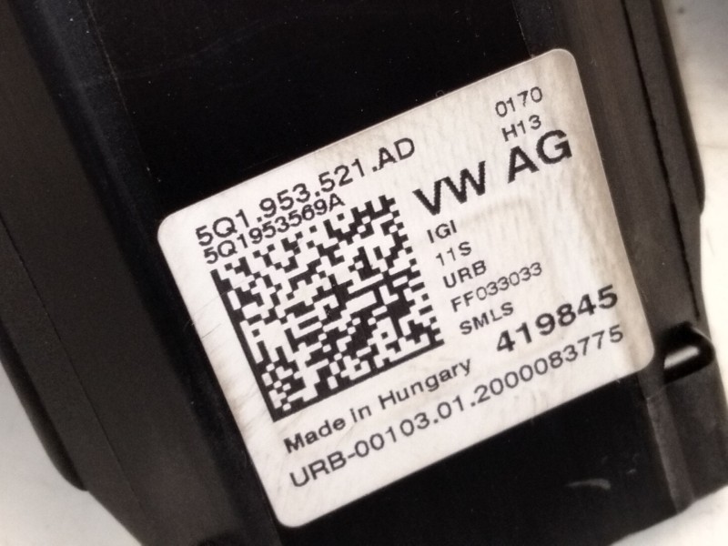 Recambio de mando intermitentes y limpia para skoda karoq (nu7, nd7) 1.5 tsi referencia OEM IAM 5Q1953521  