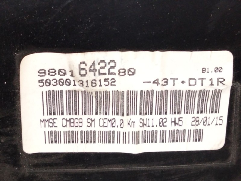 Recambio de cuadro instrumentos para citroën berlingo multispace (b9) 1.6 hdi 90 referencia OEM IAM 9801642280  