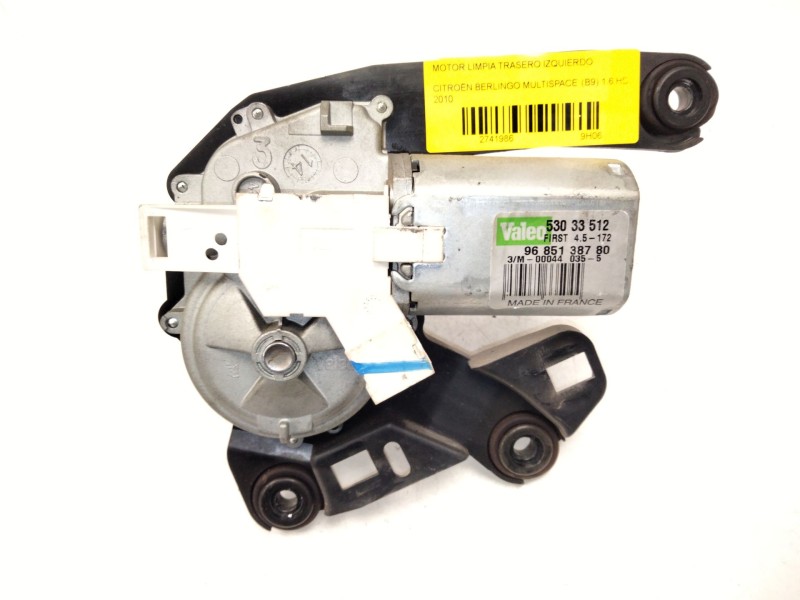 Recambio de motor limpia trasero izquierdo para citroën berlingo multispace (b9) 1.6 hdi 90 referencia OEM IAM 9685138780 530335