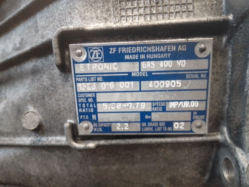 Recambio de caja cambios para iveco daily caja cerrada (2006 =>) 2.3 diesel referencia OEM IAM   