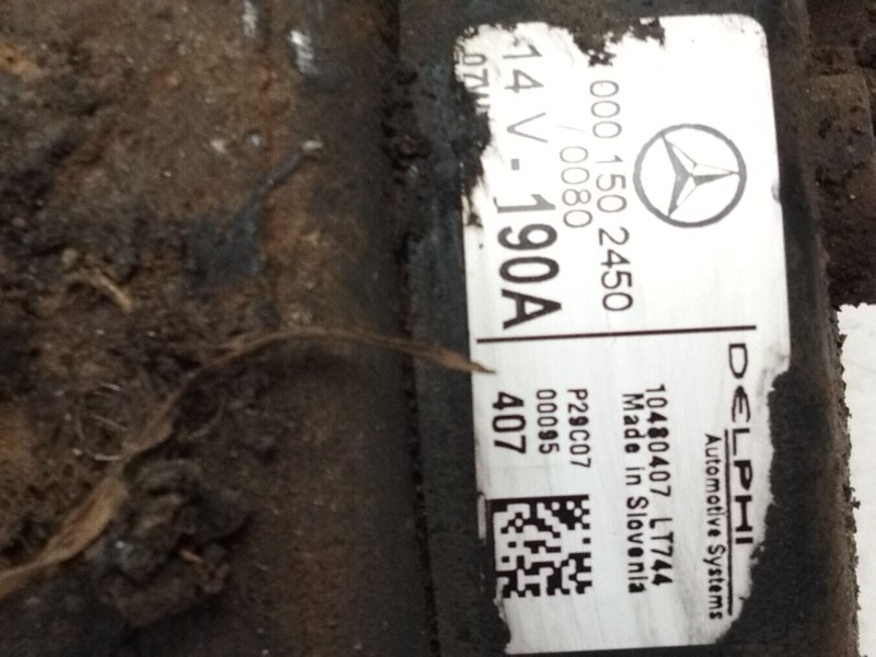 Recambio de alternador para mercedes-benz clase e (w210) e 220 cdi (210.006) referencia OEM IAM A0001502450  