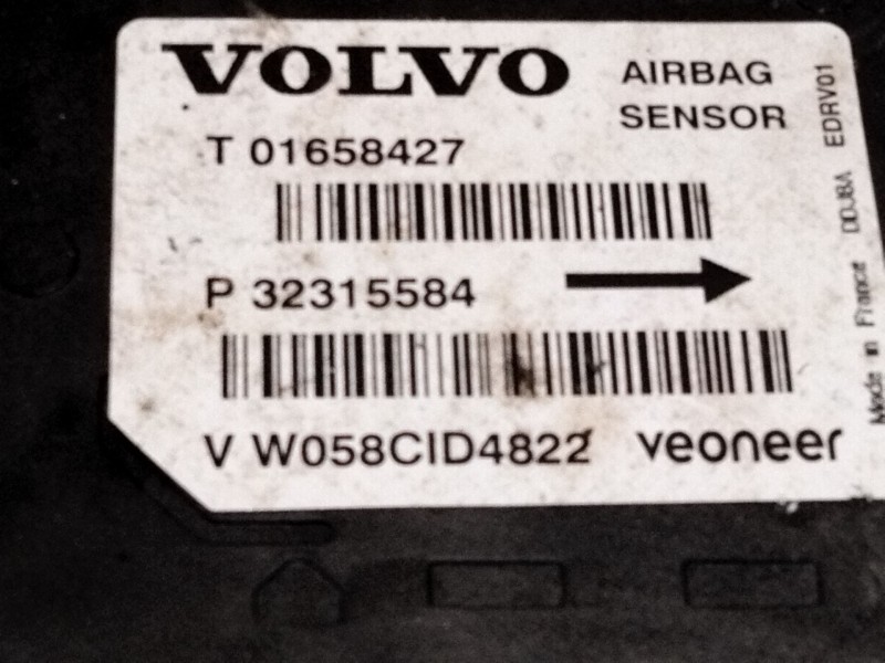 Recambio de centralita airbag para volvo xc60 ii (246) b4 mild-hybrid referencia OEM IAM P32315584  