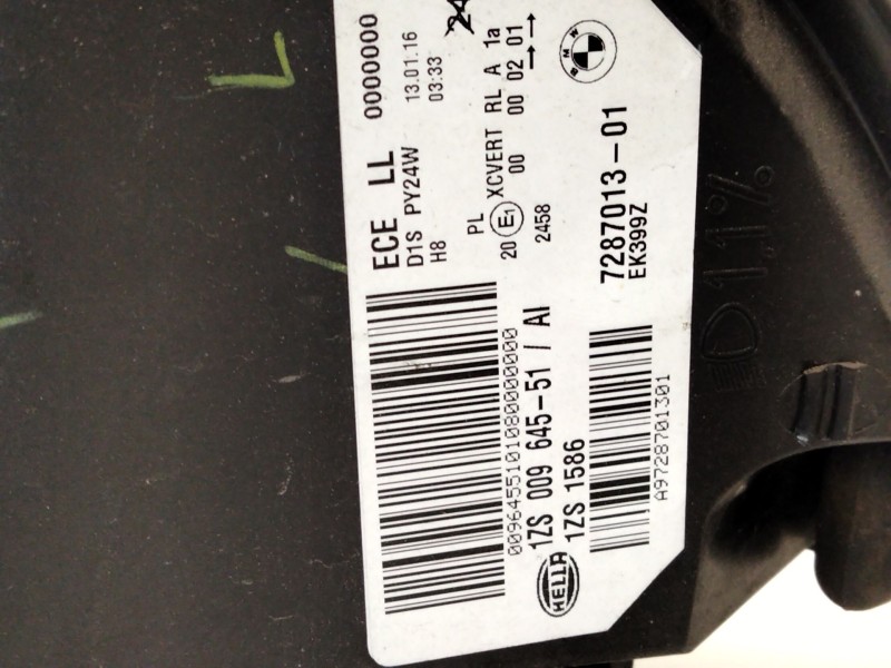 Recambio de faro izquierdo para bmw x6 (e71, e72) xdrive 40 d referencia OEM IAM 7287013  