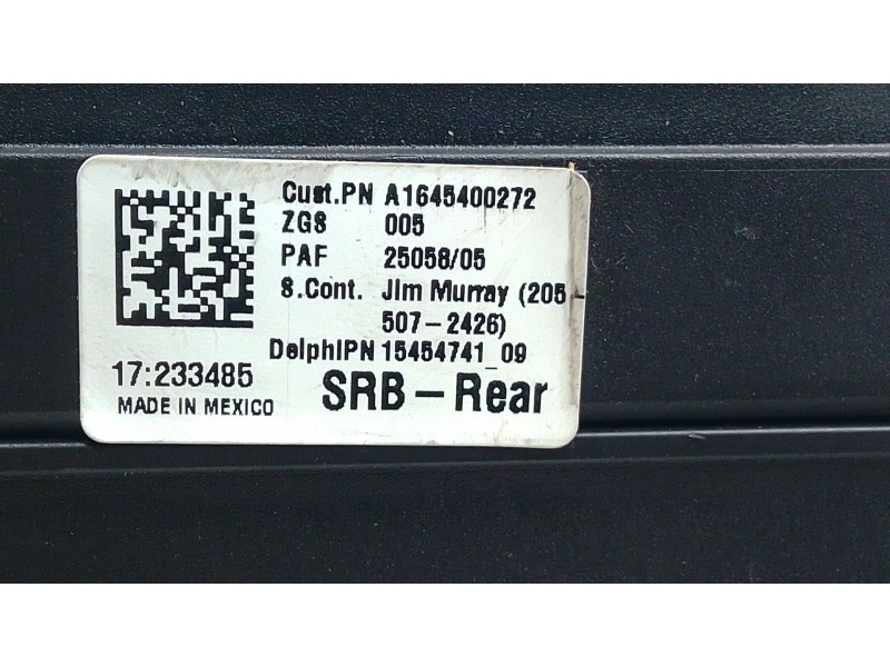 Recambio de caja fusibles para mercedes-benz clase r (w251, v251) r 320 cdi 4-matic (251.022, 251.122) referencia OEM IAM A16454