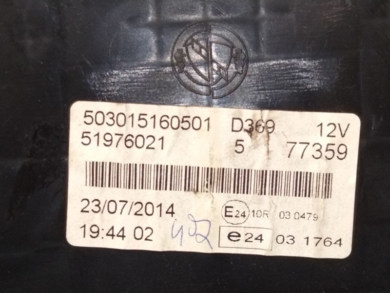 Recambio de cuadro instrumentos para fiat doblo cargo (263_) 1.6 d multijet referencia OEM IAM 51976021  