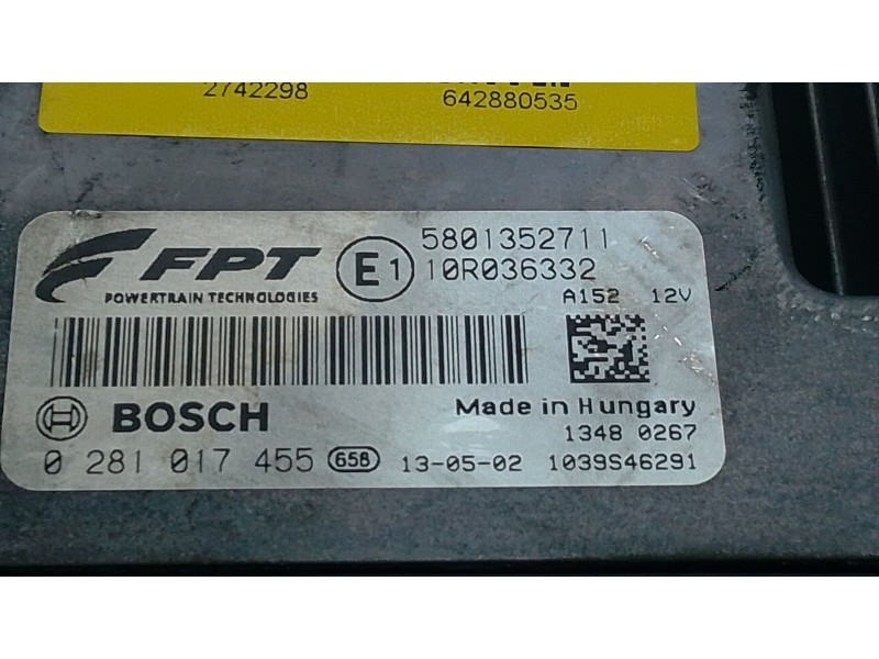 Recambio de centralita motor uce para iveco daily v furgoneta 29s13, 29l13, 35c13, 35s13, 40c13, 40s13 referencia OEM IAM 028101