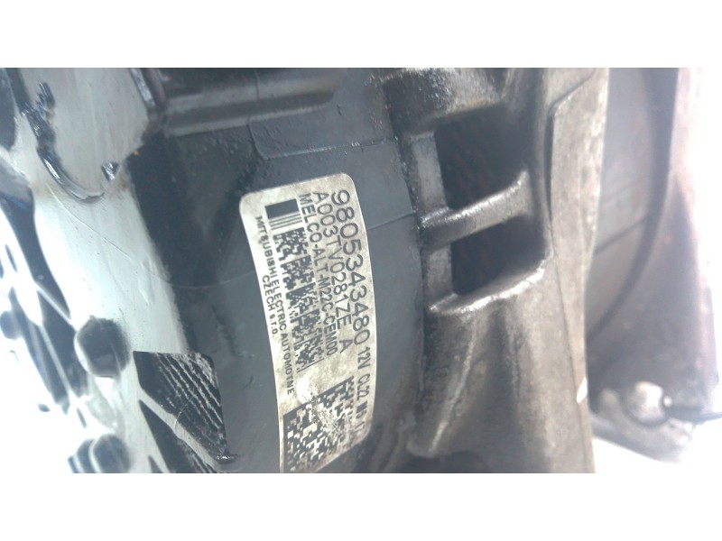 Recambio de alternador para citroën jumpy iii furgoneta (v_) 2.0 bluehdi 120 referencia OEM IAM 9805343480  