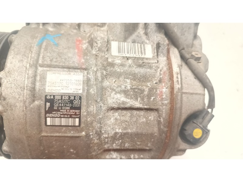 Recambio de compresor aire acondicionado para mercedes-benz clase e (w213) e 300 d (213.008) referencia OEM IAM A0008303802  
