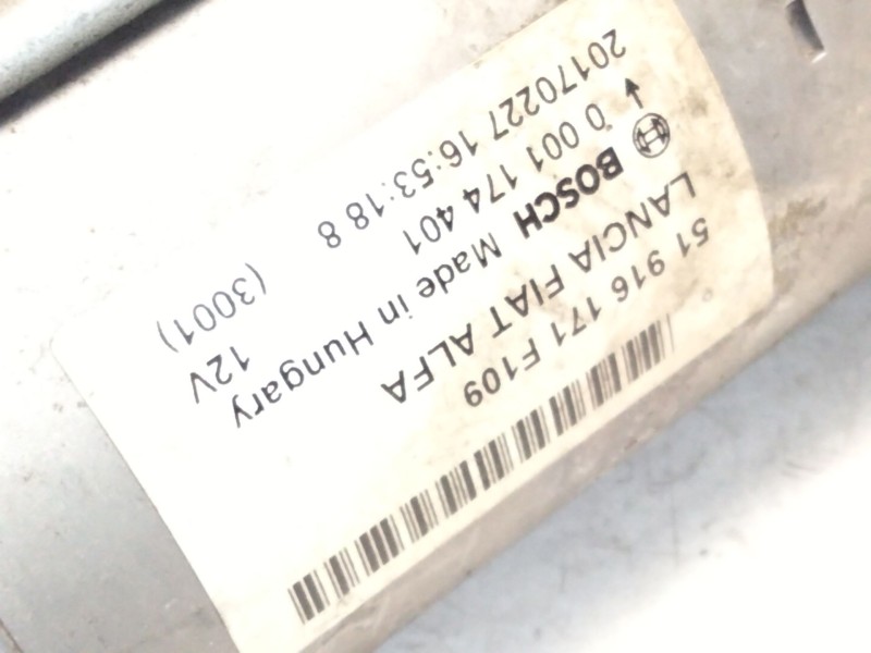 Recambio de motor arranque para fiat tipo sedán (356_, 357_) 1.6 d (356sxg1b) referencia OEM IAM 51916171 0001174401 