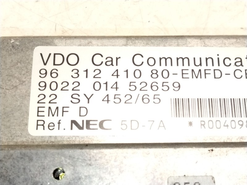 Recambio de pantalla multifuncion para peugeot 607 (9d, 9u) 3.0 v6 24v referencia OEM IAM 9631241080  