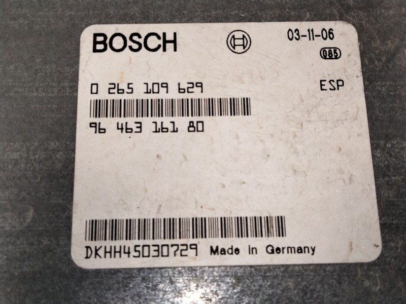 Recambio de centralita suspension para peugeot 607 (9d, 9u) 3.0 v6 24v referencia OEM IAM 9646316180 0265109629 