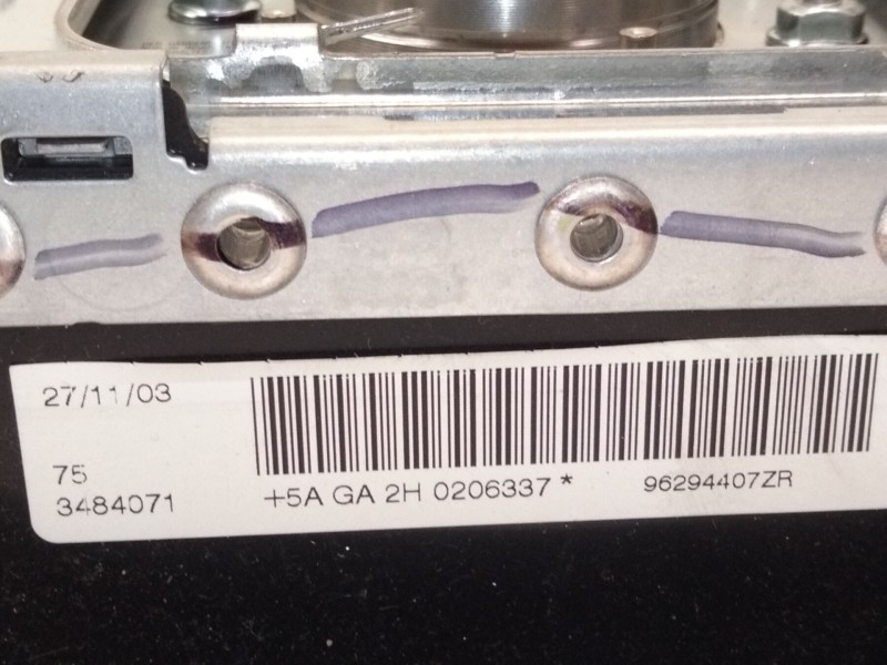Recambio de airbag delantero izquierdo para peugeot 607 (9d, 9u) 3.0 v6 24v referencia OEM IAM 96294407ZR  