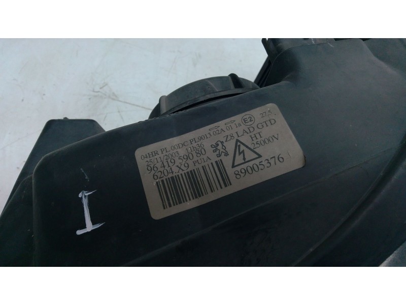 Recambio de faro izquierdo para peugeot 607 (9d, 9u) 3.0 v6 24v referencia OEM IAM 9641959080  