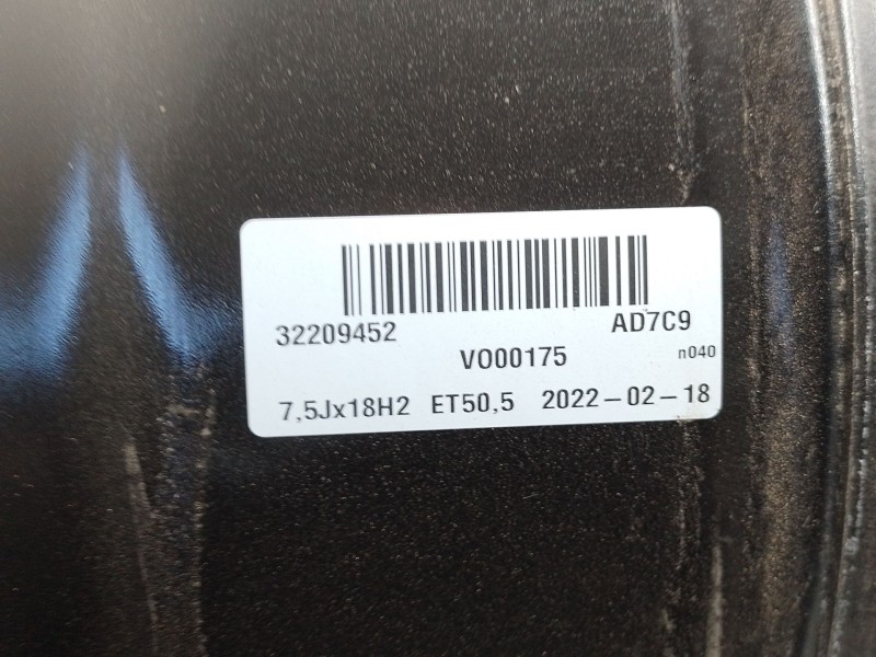 Recambio de llanta aluminio para volvo xc60 ii (246) b4 mild-hybrid referencia OEM IAM 32209452  