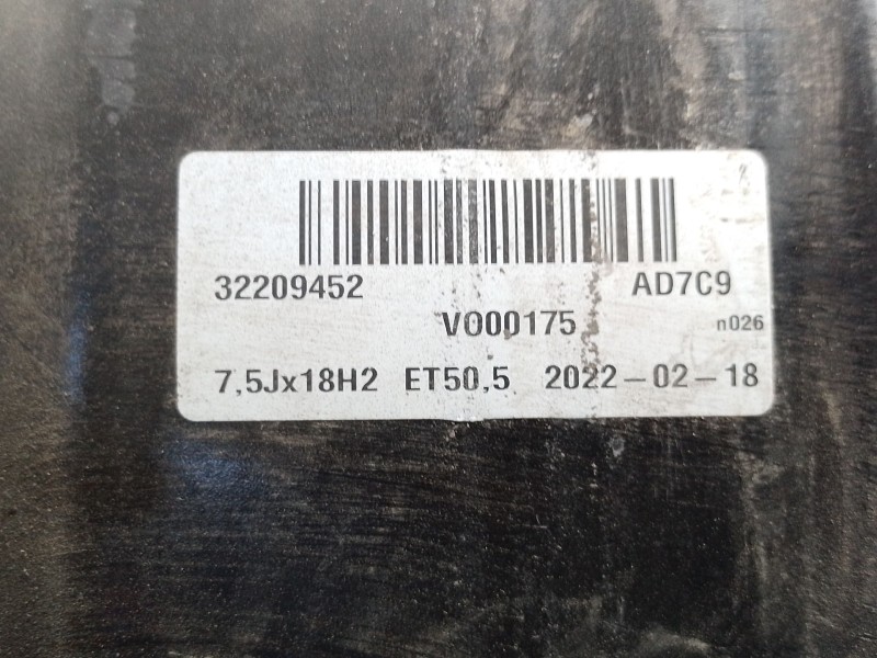 Recambio de llanta aluminio para volvo xc60 ii (246) b4 mild-hybrid referencia OEM IAM 32209452  