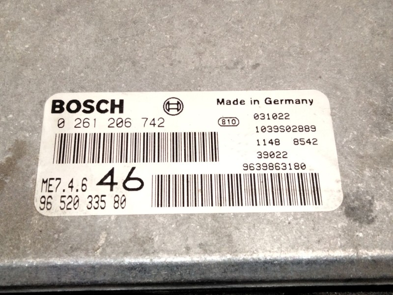 Recambio de centralita motor uce para peugeot 607 (9d, 9u) 3.0 v6 24v referencia OEM IAM 9652033580  