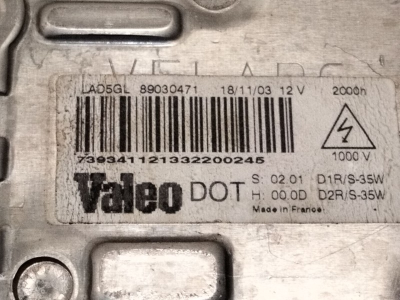 Recambio de centralita faros xenon para peugeot 607 (9d, 9u) 3.0 v6 24v referencia OEM IAM 89030471  