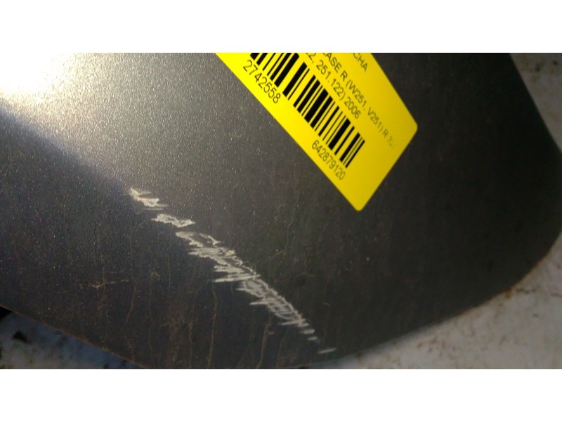 Recambio de aleta delantera derecha para mercedes-benz clase r (w251, v251) r 320 cdi 4-matic (251.022, 251.122) referencia OEM 