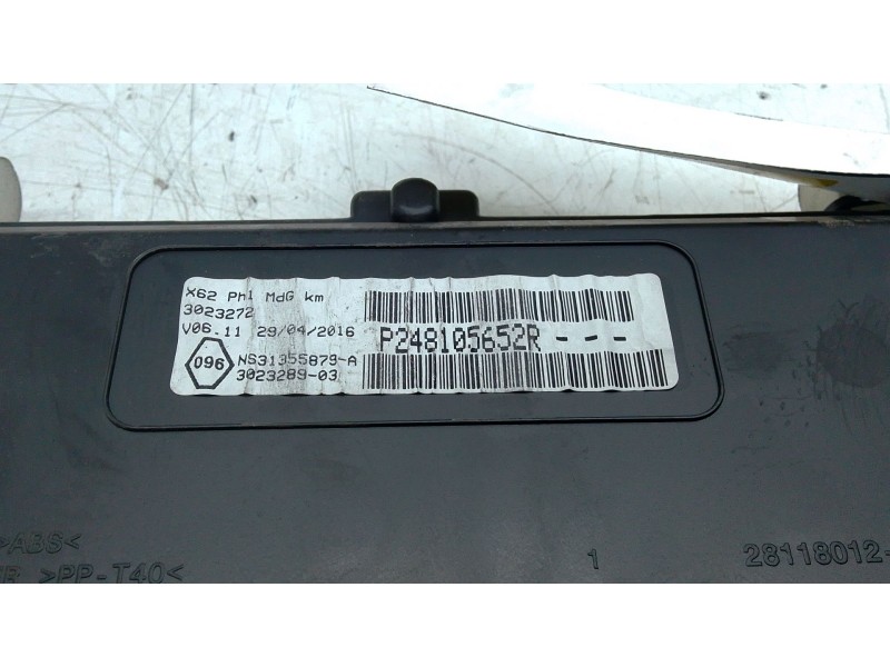 Recambio de cuadro instrumentos para renault master iii furgoneta (fv) 2.3 dci 125 fwd (fv0c, fv0d, fv0g, fv0h, fv0j, fv0k) refe