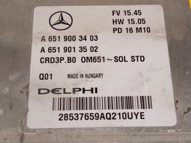 Recambio de centralita motor uce para mercedes-benz sprinter 3-t furgoneta (b906) 214 cdi (906.611, 906.613) referencia OEM IAM 