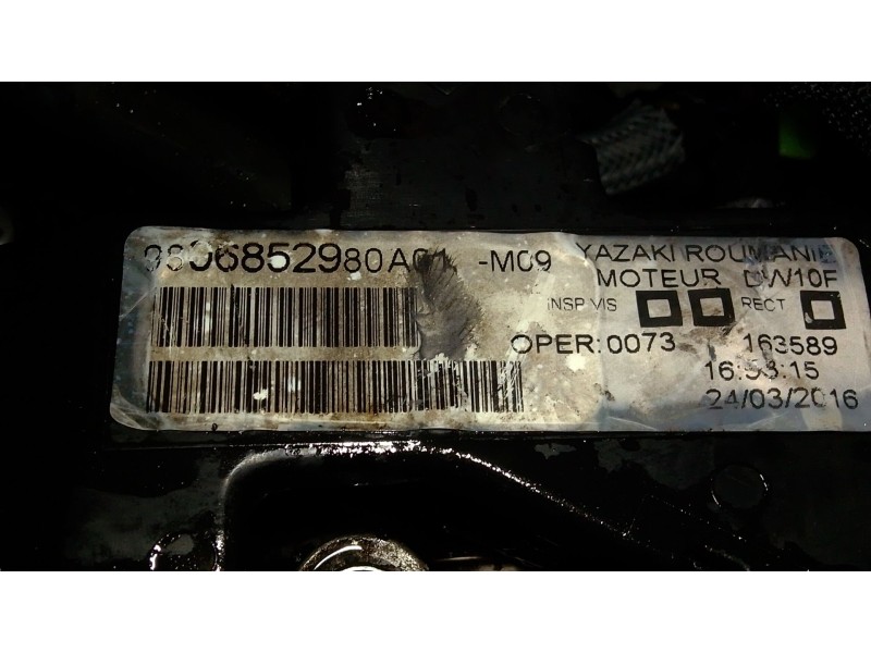 Recambio de motor completo para citroën jumpy iii furgoneta (v_) 2.0 bluehdi 120 referencia OEM IAM   