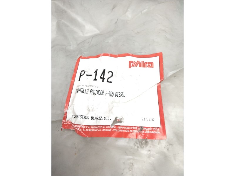 Recambio de calandra delantera de radiador para peugeot 205 ii (20a/c) 1.8 diesel referencia OEM IAM P124  