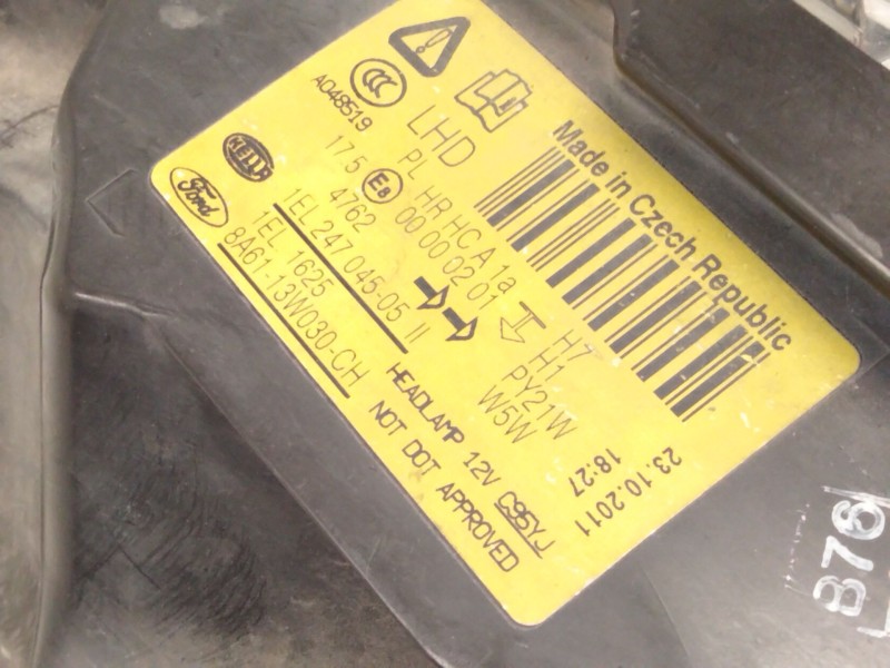 Recambio de faro izquierdo para ford fiesta vi (cb1, ccn) 1.6 tdci referencia OEM IAM 8A6113W030CH  