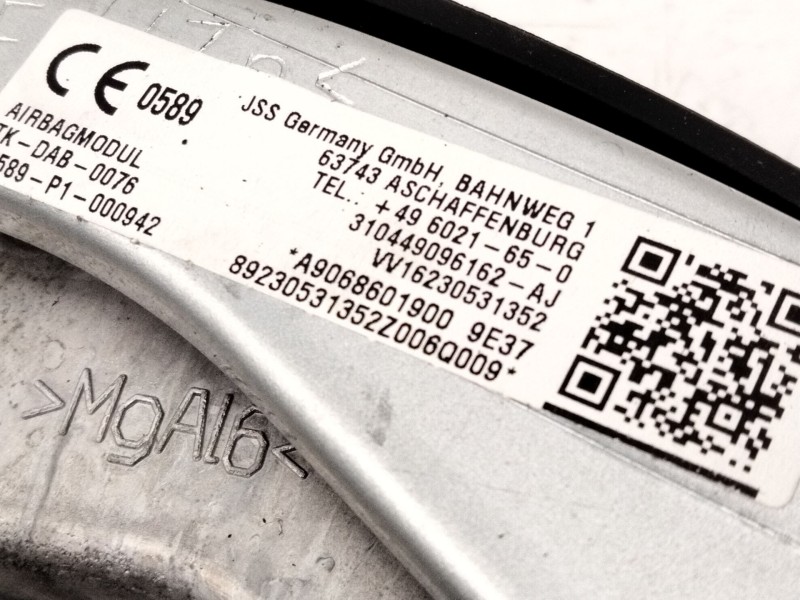 Recambio de airbag delantero izquierdo para mercedes-benz sprinter 3-t furgoneta (b906) 214 cdi (906.611, 906.613) referencia OE