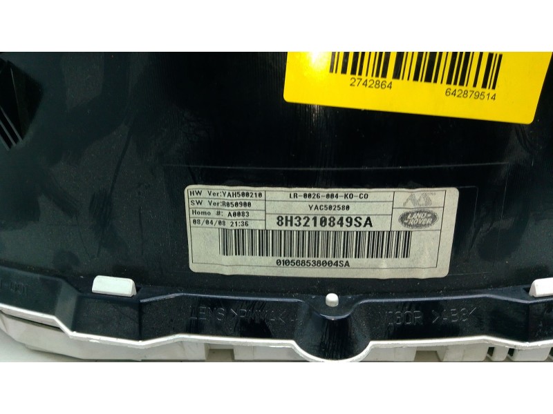 Recambio de cuadro instrumentos para land rover range rover sport i (l320) 3.6 d 4x4 referencia OEM IAM 8H3210849  