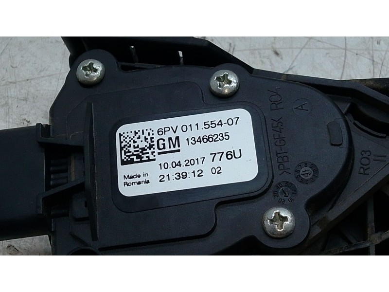 Recambio de pedal acelerador para opel astra k sports tourer excellence referencia OEM IAM 13466235  