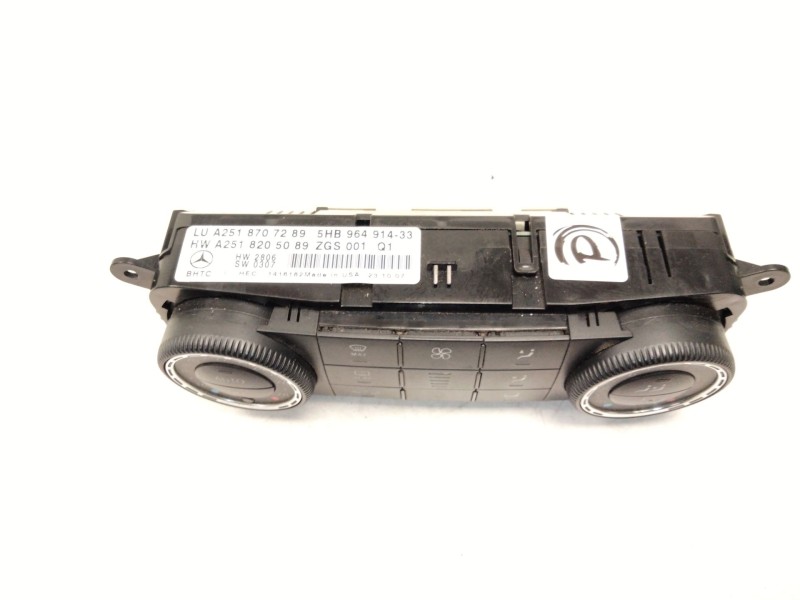 Recambio de mando calefaccion aire acondicionado para mercedes-benz clase r (w251, v251) r 320 cdi 4-matic (251.022, 251.122) re