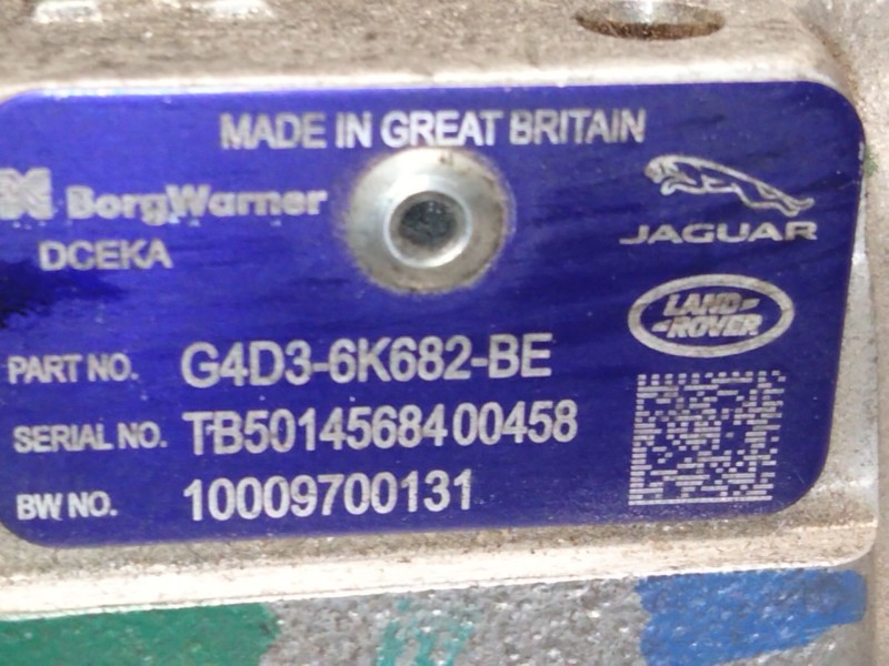 Recambio de turbocompresor para land rover range rover velar (l560) 2.0 d240 sd4 4x4 referencia OEM IAM G4D36K682BE  