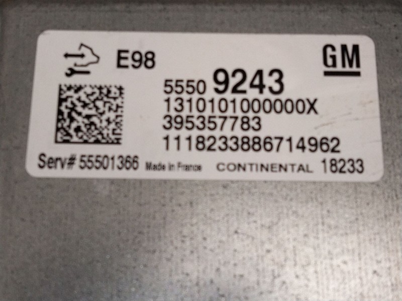Recambio de centralita motor uce para opel astra k sports tourer excellence referencia OEM IAM 55509243 395357783 131010100000X