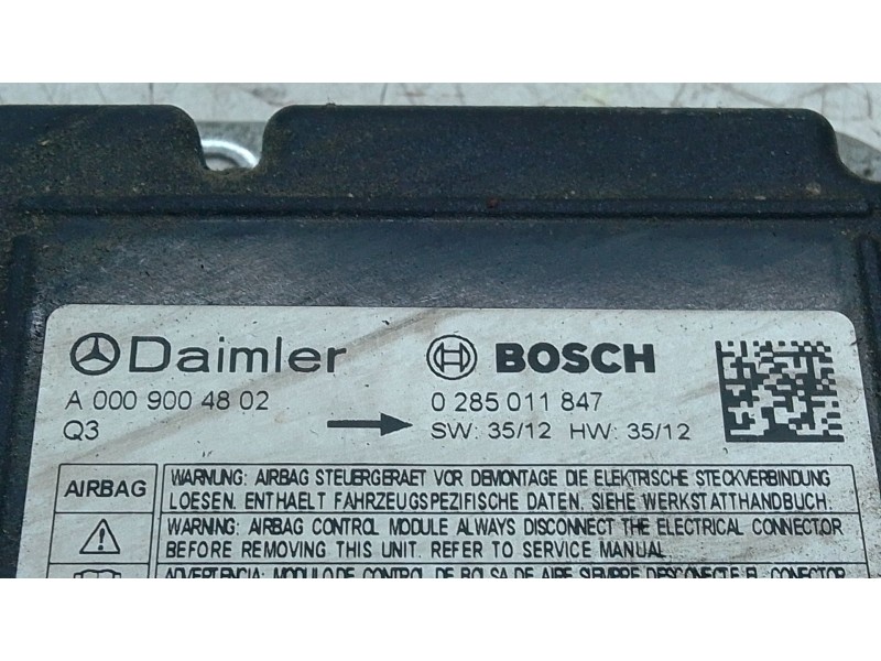 Recambio de centralita airbag para mercedes-benz sprinter 3-t furgoneta (b906) 214 cdi (906.611, 906.613) referencia OEM IAM A00