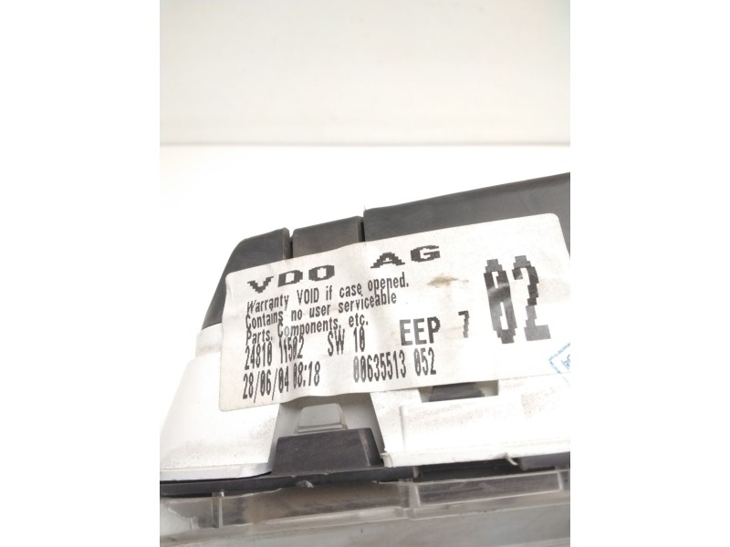 Recambio de cuadro instrumentos para nissan qashqai i (j10, nj10) 2.0 referencia OEM IAM 2481011502SW10 00635513052 