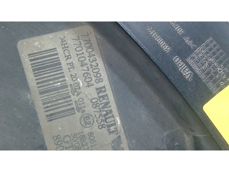 Recambio de faro izquierdo para renault megane scénic (ja0/1_) 1.6 16v (ja0b, ja04, ja11, ja00) referencia OEM IAM 7700432098  