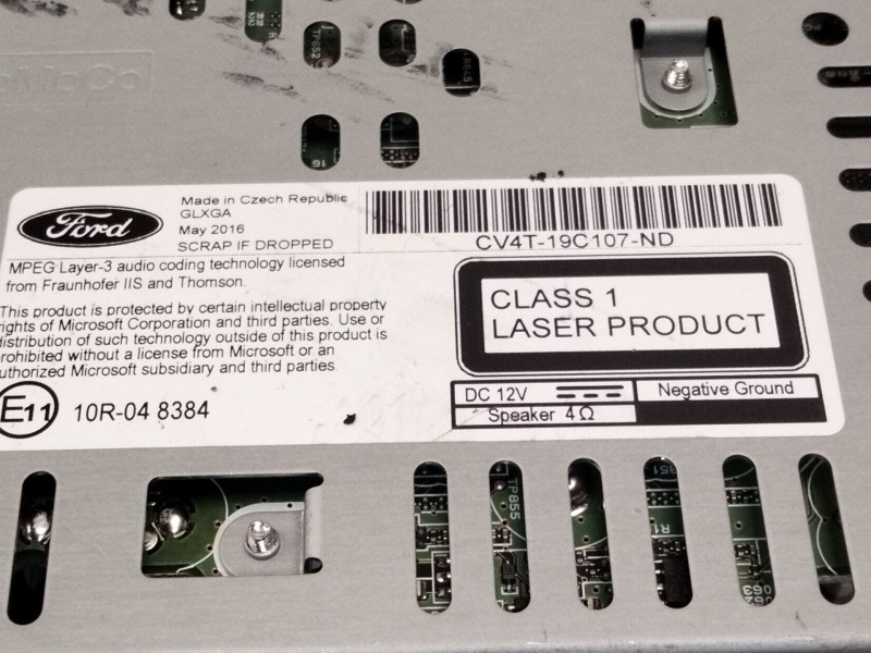 Recambio de sistema audio / radio cd para ford kuga ii (dm2) 2.0 tdci referencia OEM IAM CV4T19C107ND  