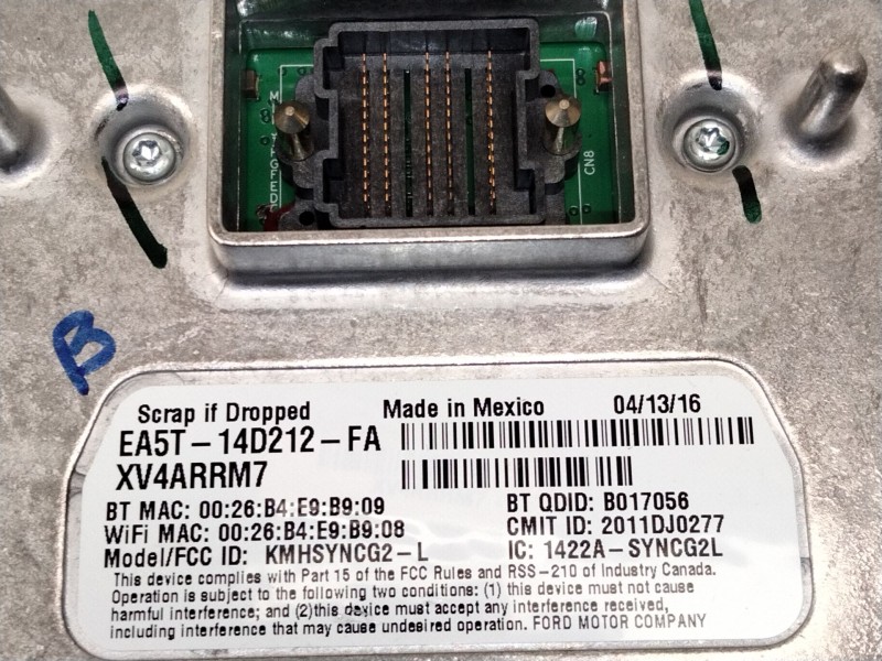 Recambio de modulo electronico para ford kuga ii (dm2) 2.0 tdci referencia OEM IAM F1CT14F239AA  