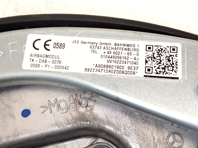 Recambio de airbag delantero izquierdo para mercedes-benz sprinter 3-t furgoneta (b906) 214 cdi (906.611, 906.613) referencia OE
