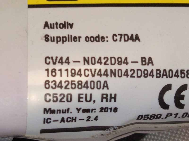 Recambio de airbag cortina delantero derecho para ford kuga ii (dm2) 2.0 tdci referencia OEM IAM CV44N042D94  