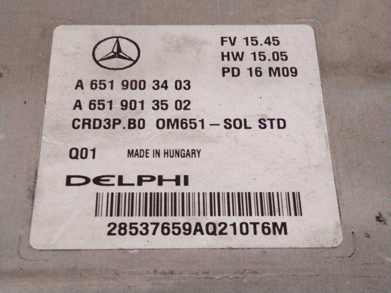 Recambio de centralita motor uce para mercedes-benz sprinter 3-t furgoneta (b906) 214 cdi (906.611, 906.613) referencia OEM IAM 