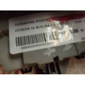 Recambio de cerradura puerta delantera derecha para citroën c4 berlina 1.6 16v hdi referencia OEM IAM   123860