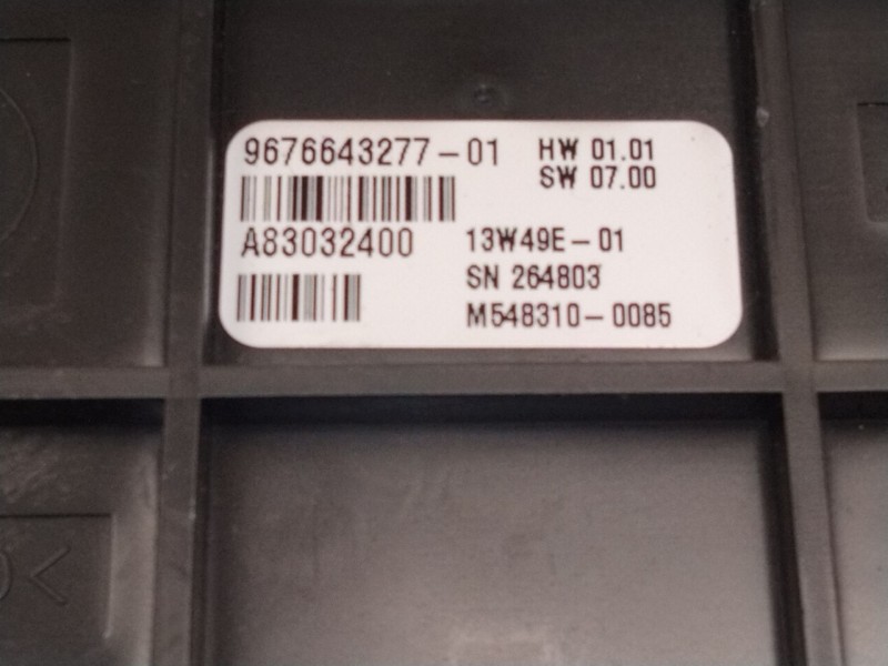 Recambio de mando calefaccion aire acondicionado para peugeot partner furgoneta/monovolumen 1.6 hdi 90 referencia OEM IAM 967664