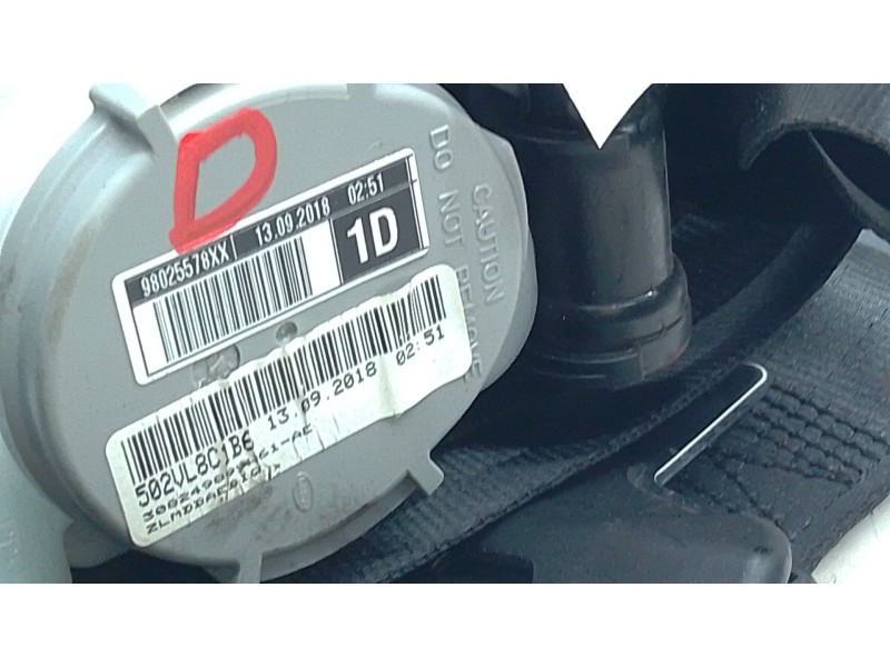 Recambio de cinturon seguridad delantero derecho para peugeot partner furgoneta/monovolumen 1.6 hdi 90 referencia OEM IAM 502VL8
