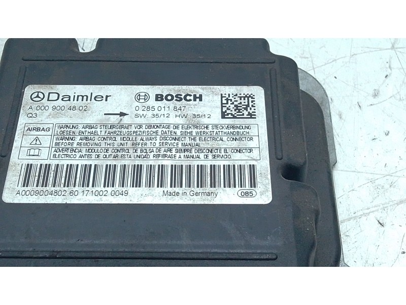 Recambio de centralita airbag para mercedes-benz sprinter 3-t furgoneta (b906) 214 cdi (906.611, 906.613) referencia OEM IAM   