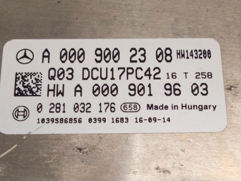 Recambio de centralita ad blue para mercedes-benz sprinter 3-t furgoneta (b906) 214 cdi (906.611, 906.613) referencia OEM IAM A0