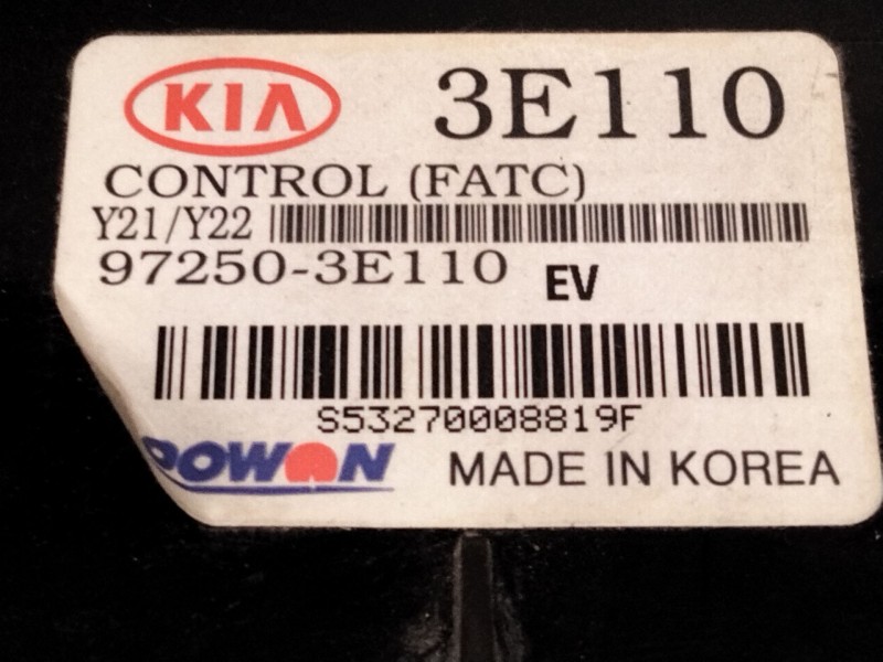Recambio de mando calefaccion aire acondicionado para kia sorento i (jc) 2.5 crdi referencia OEM IAM 972503E110  