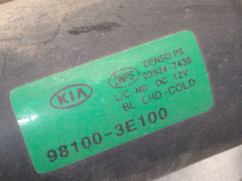 Recambio de motor limpia delantero para kia sorento i (jc) 2.5 crdi referencia OEM IAM 981003E100  