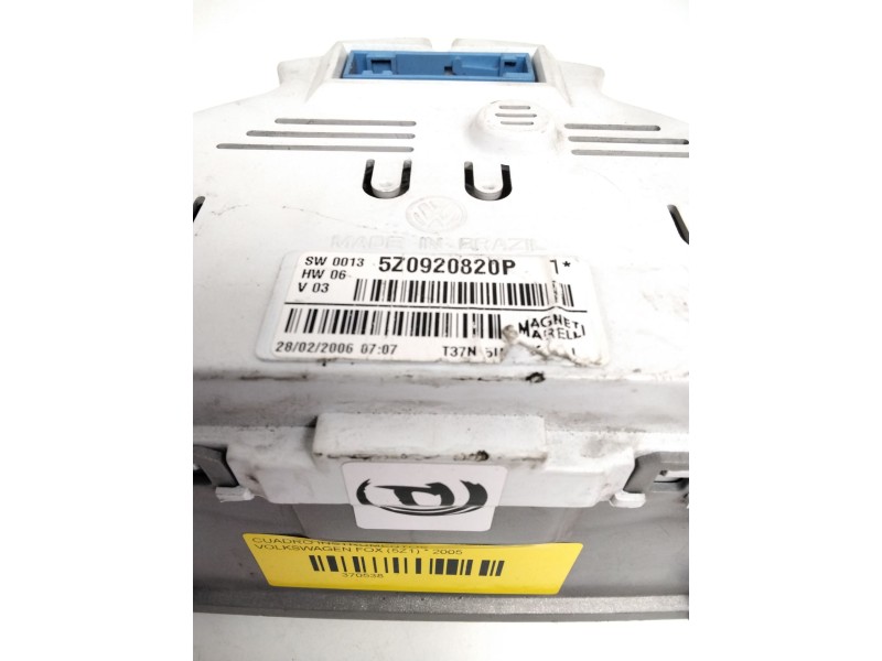 Recambio de cuadro instrumentos para volkswagen fox (5z1) referencia OEM IAM 5Z0920820P VOLKSWAGEN 